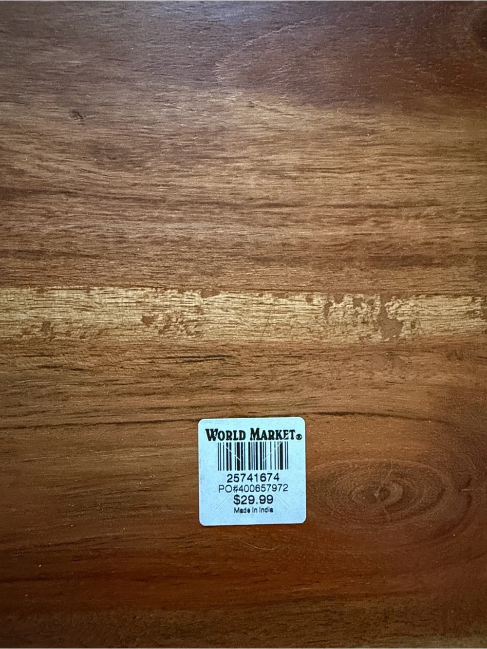 Cost Plus World Market price listed